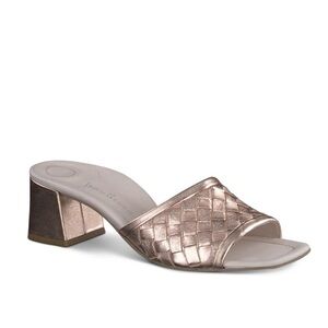 new Paul Green “Tisha” Heel Slide in Rosato Nappa Metallic, Size 7.5